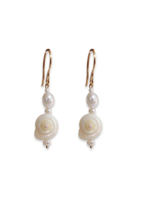 Sandy Pearl Fiji Pearl Drop Earrings - The Mercantile London