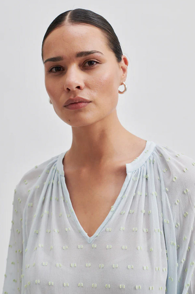 Second Female Cilla Ice Water Tunic Blouse - The Mercantile London