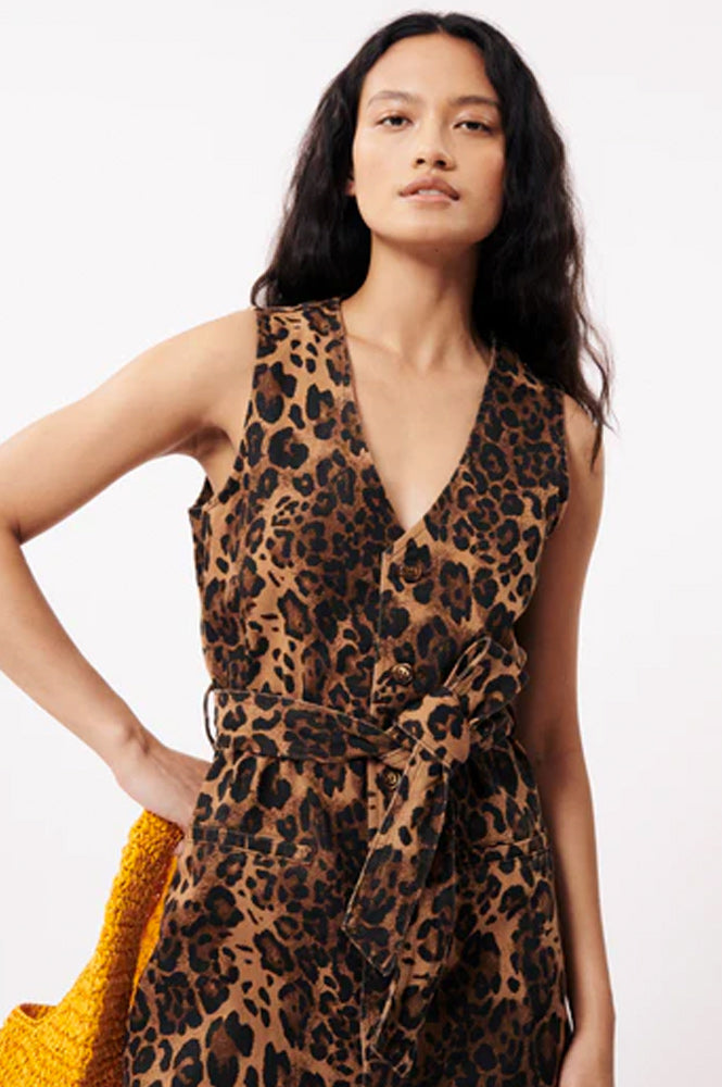 FRNCH Cicilia Leopard Dress - The Mercantile London