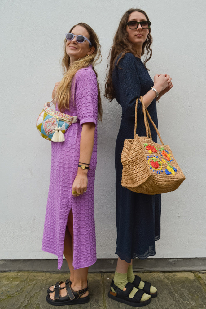 Suncoo Celma Knitted Mauve Dress - The Mercantile London