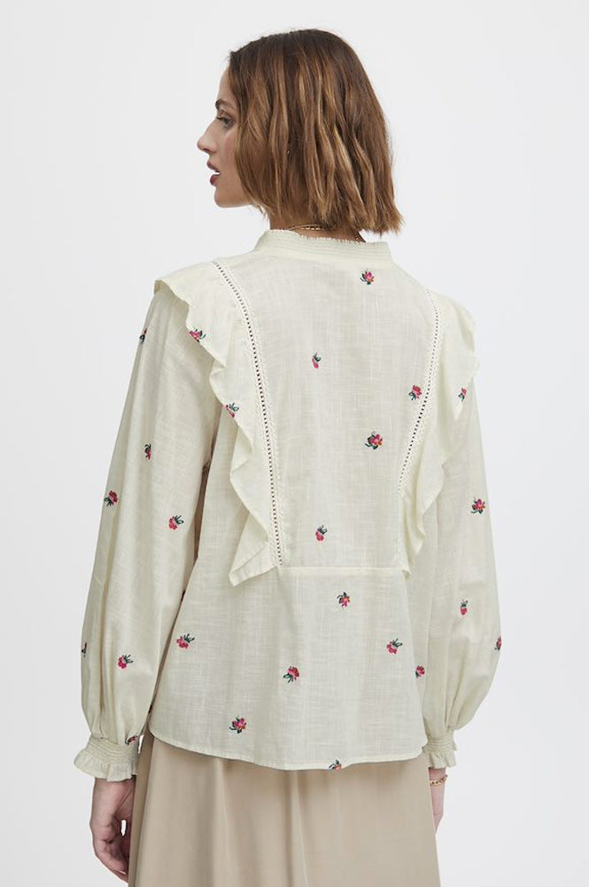 Atelier Rêve Toulouse Flower Embroidery Shirt - The Mercantile London