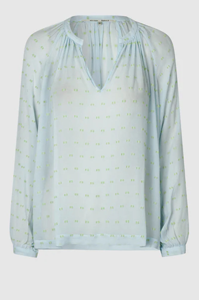 Second Female Cilla Ice Water Tunic Blouse - The Mercantile London