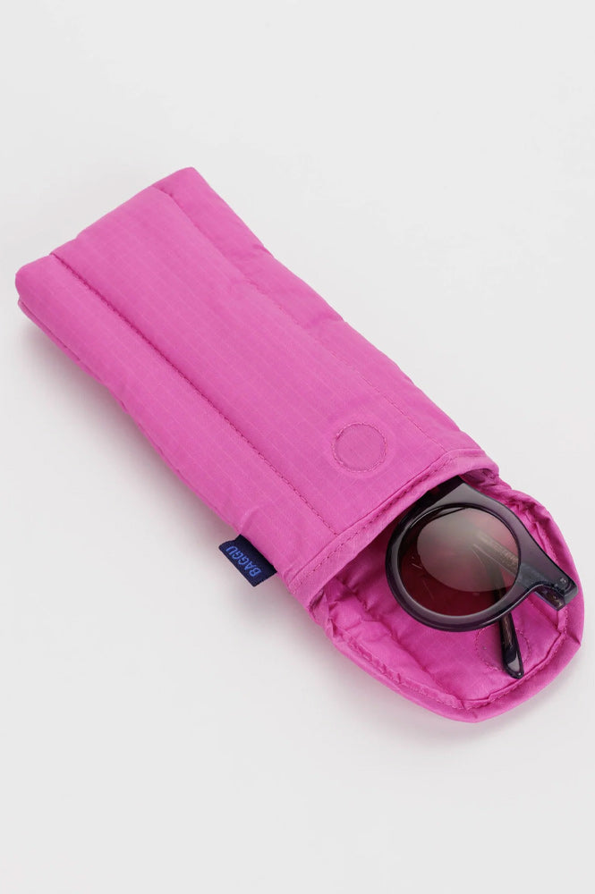 Baggu Extra Pink Puffy Glasses Sleeve - The Mercantile London