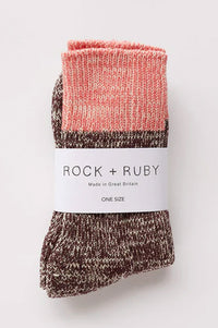 Rock + Ruby Elsie Dark Cherry Socks - The Mercantile London