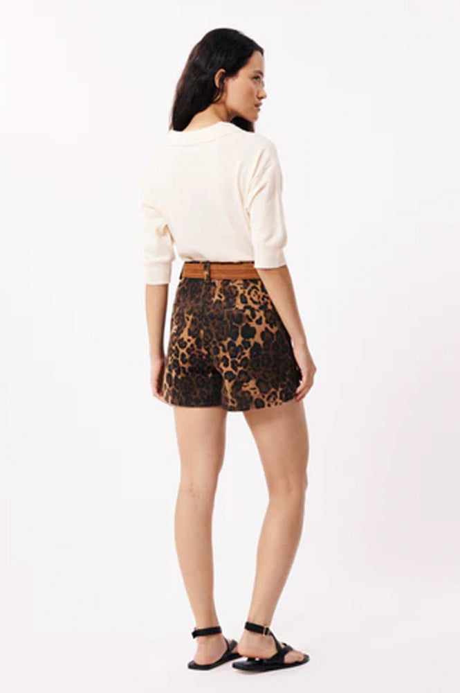 FRNCH Tiffany Leopard Shorts - The Mercantile London