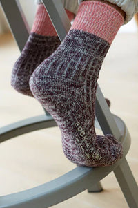 Rock + Ruby Elsie Dark Cherry Socks - The Mercantile London
