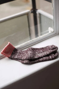 Rock + Ruby Elsie Dark Cherry Socks - The Mercantile London