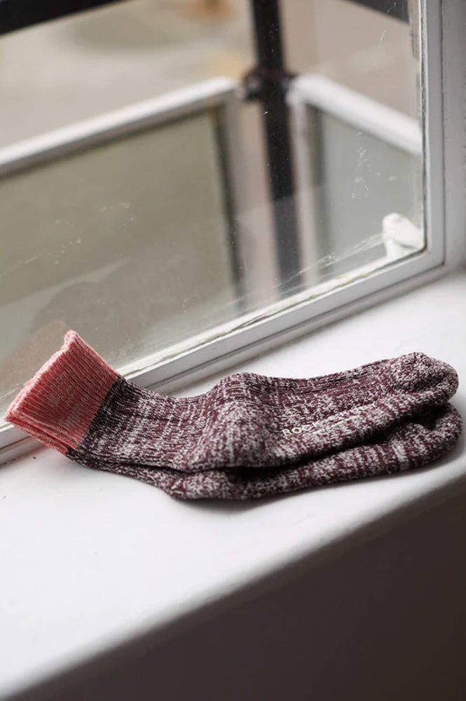 Rock + Ruby Elsie Dark Cherry Socks - The Mercantile London