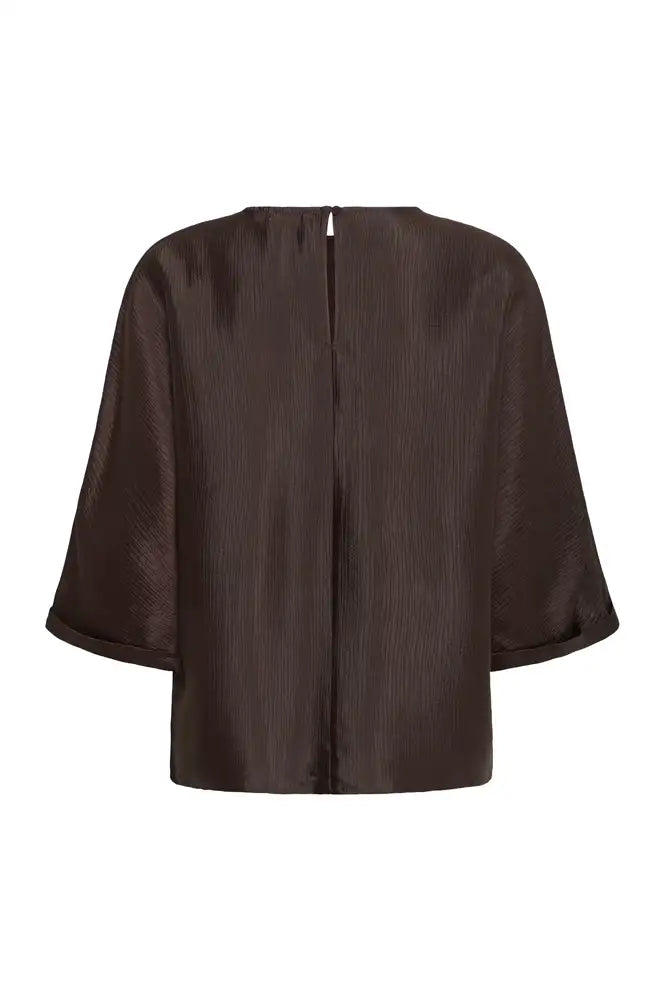 Fransa Kimmy Molé Brown Blouse - The Mercantile London