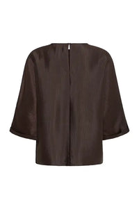 Fransa Kimmy Molé Brown Blouse - The Mercantile London