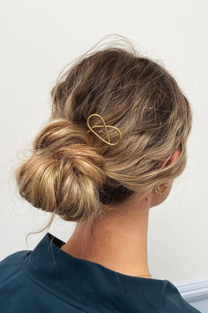 Roake Studio Lizzy Pretzel Brass Hairpin - The Mercantile London