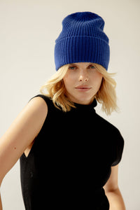 Arctic Fox Twilight Navy Merino Beanie