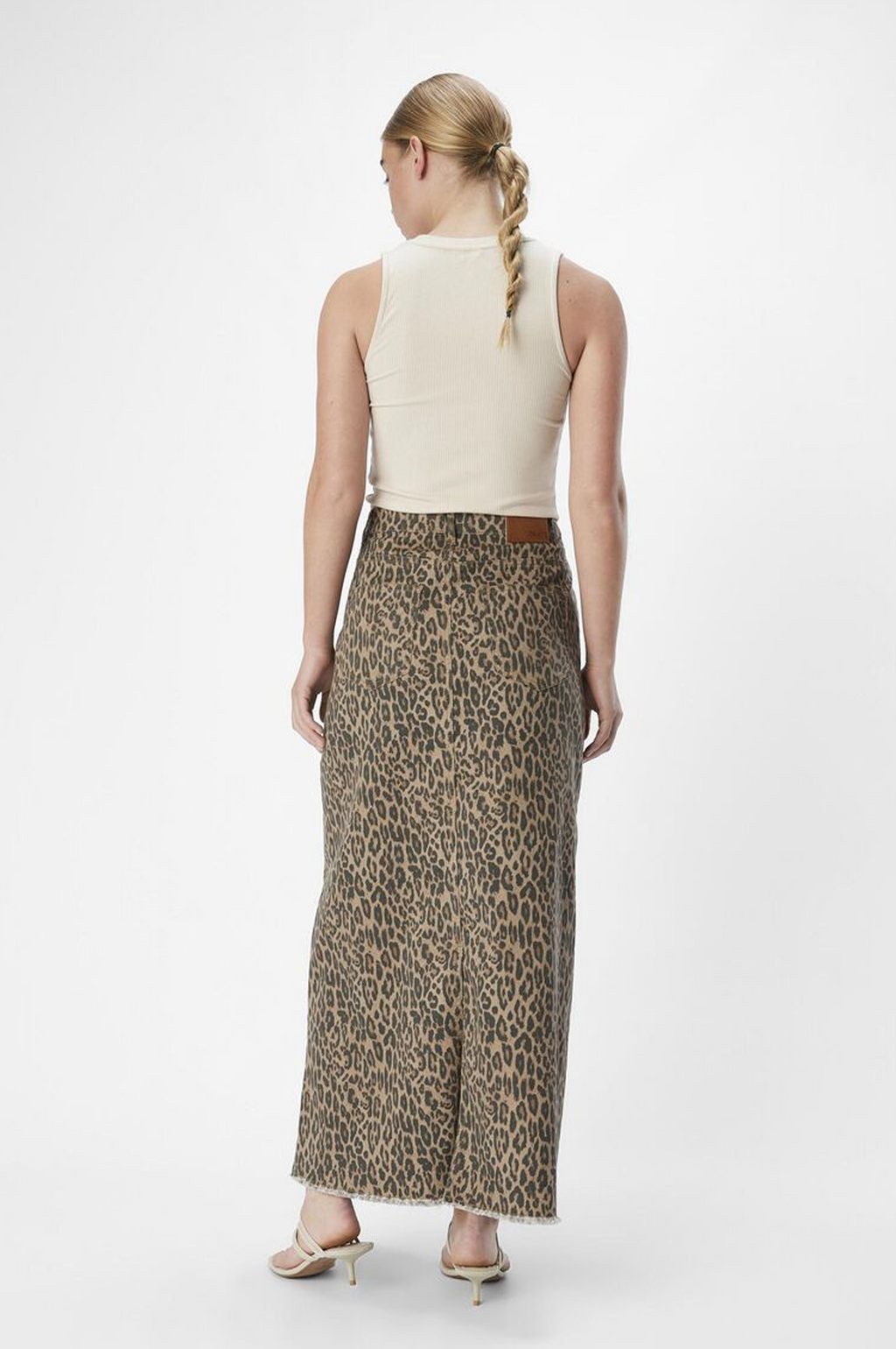 Object Seni Leopard Print Maxi Skirt
