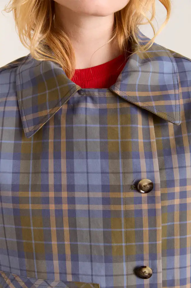 Damson Madder Jerry Olive Reversible Trench Coat