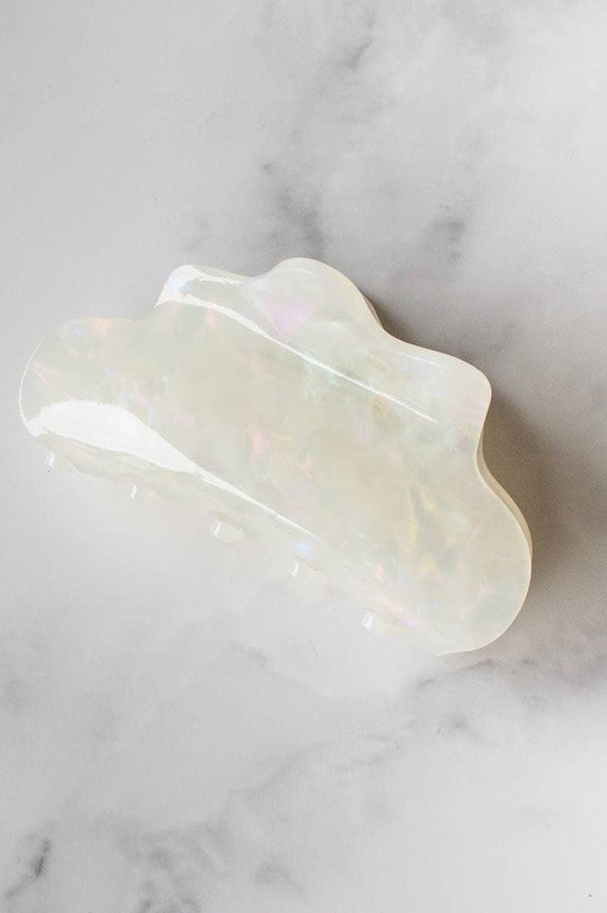 Tiepology Ivory Pearl Claw Clip - The Mercantile London