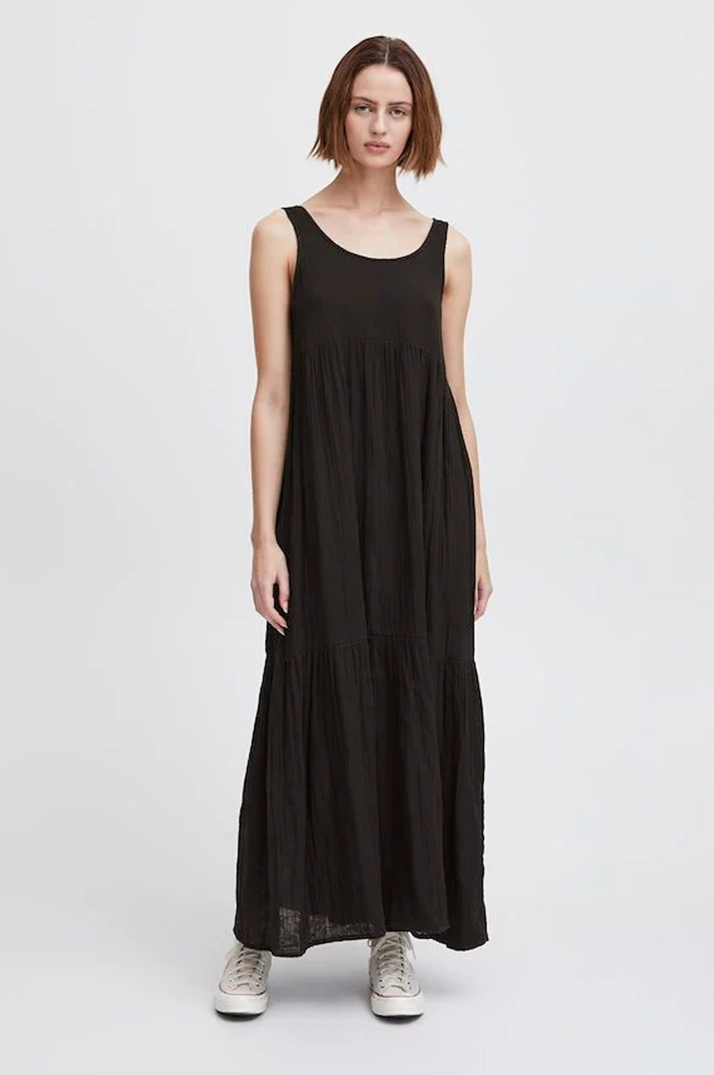 ICHI Foxa Black Maxi Dress - The Mercantile London