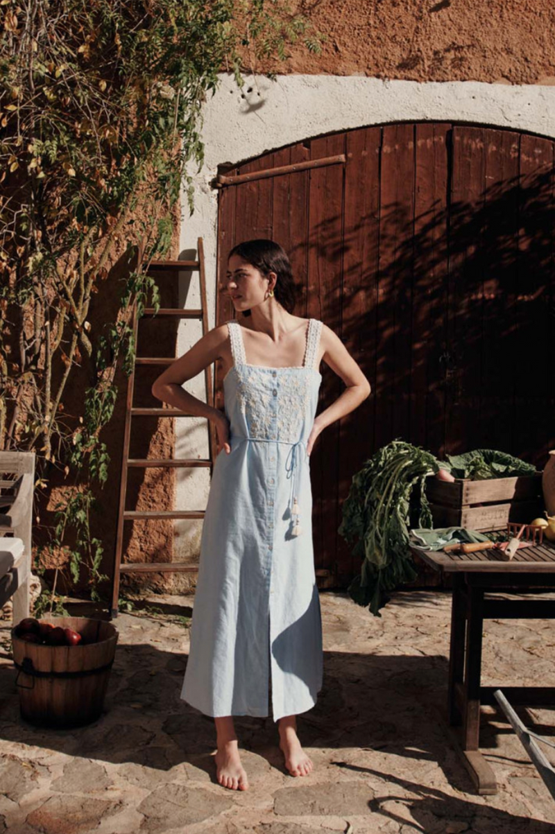 Louise Misha Guanareva Light Blue Dress - The Mercantile London