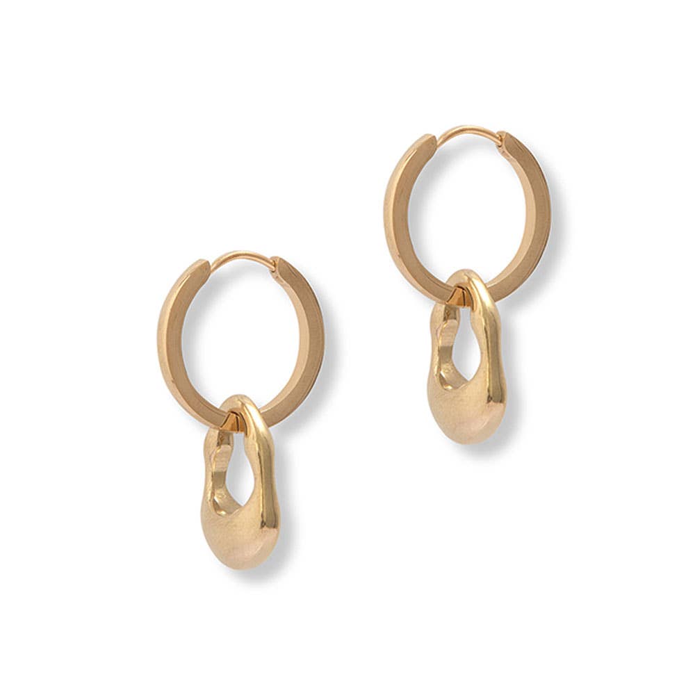 Neve Hoops: Yellow Gold - The Mercantile London