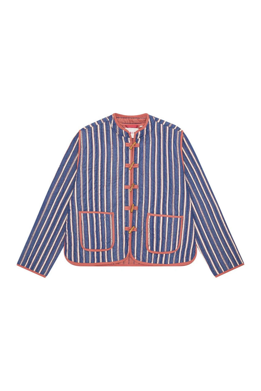Habiba Marmie Japan Blue Quilted Stripe Jacket