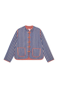 Habiba Marmie Japan Blue Quilted Stripe Jacket