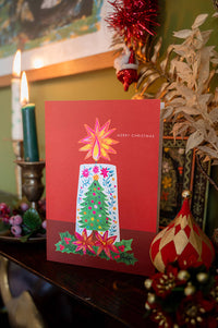 Hutch Cassidy Candle Tree Christmas Card - The Mercantile London
