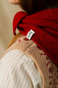 Rove Red Pointelle Neckerchief