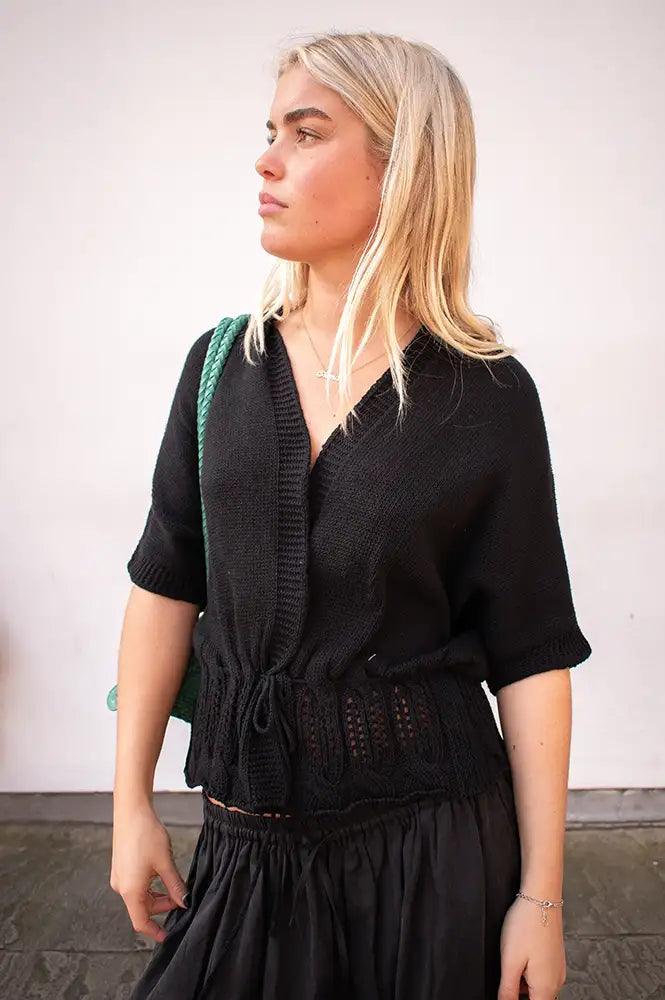 Project AJ117 Vinnie Black Cardigan - The Mercantile London