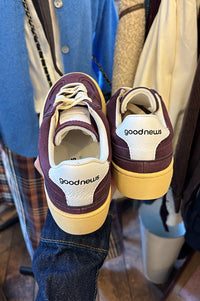 Good News Lagoon Burgundy Trainers - The Mercantile London