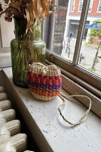 Charlie Joe Egel Mini Woven Wicker Bag - The Mercantile London