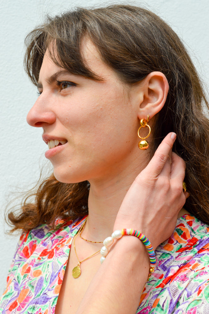 Shyla Layla Solid Ball Earrings - The Mercantile London