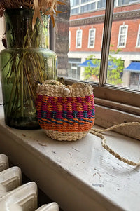Charlie Joe Egel Mini Woven Wicker Bag - The Mercantile London