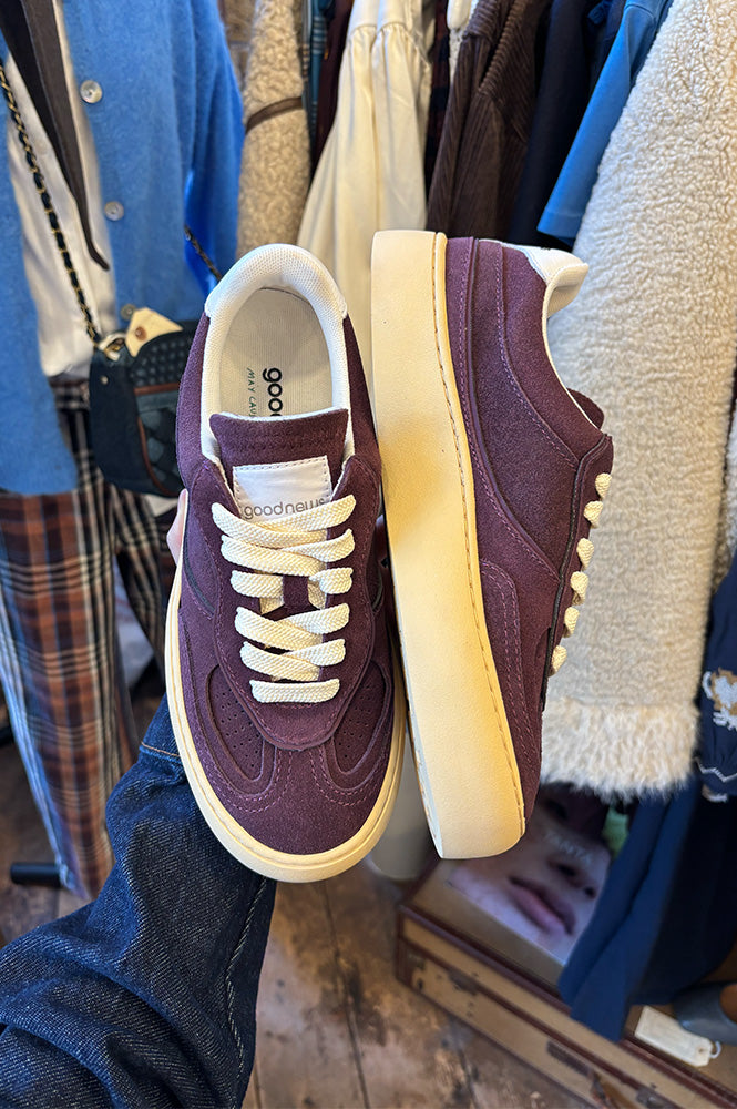 Good News Lagoon Burgundy Trainers - The Mercantile London