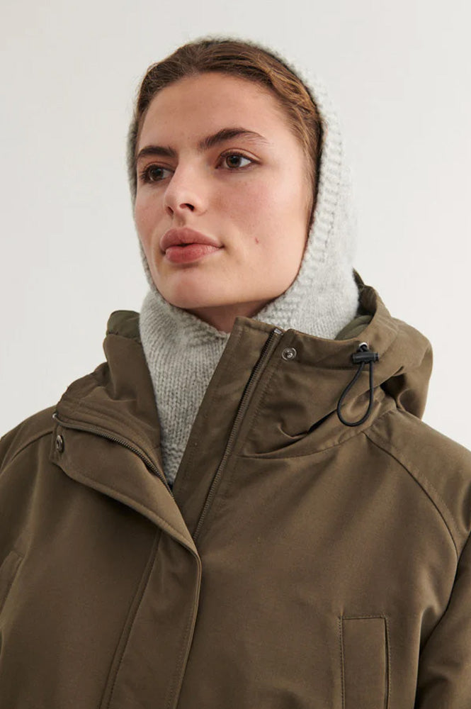 Basic Apparel Blanche Grey Melange Balaklava - The Mercantile London
