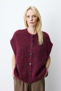 Grace & Mila Addison Aubergine Cardigan