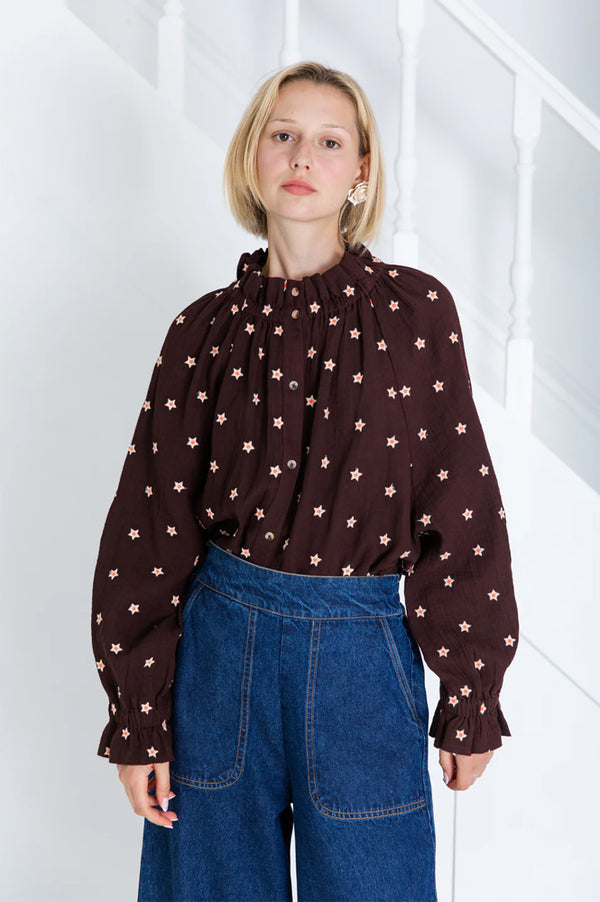Bonté Arlo Chocolate Star Shirt - The Mercantile London