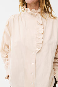 Maison Anana Paulette Rose Ruffle Blouse - The Mercantile London