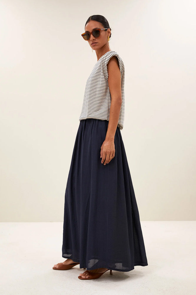 By-Bar Reva Navy Skirt - The Mercantile London