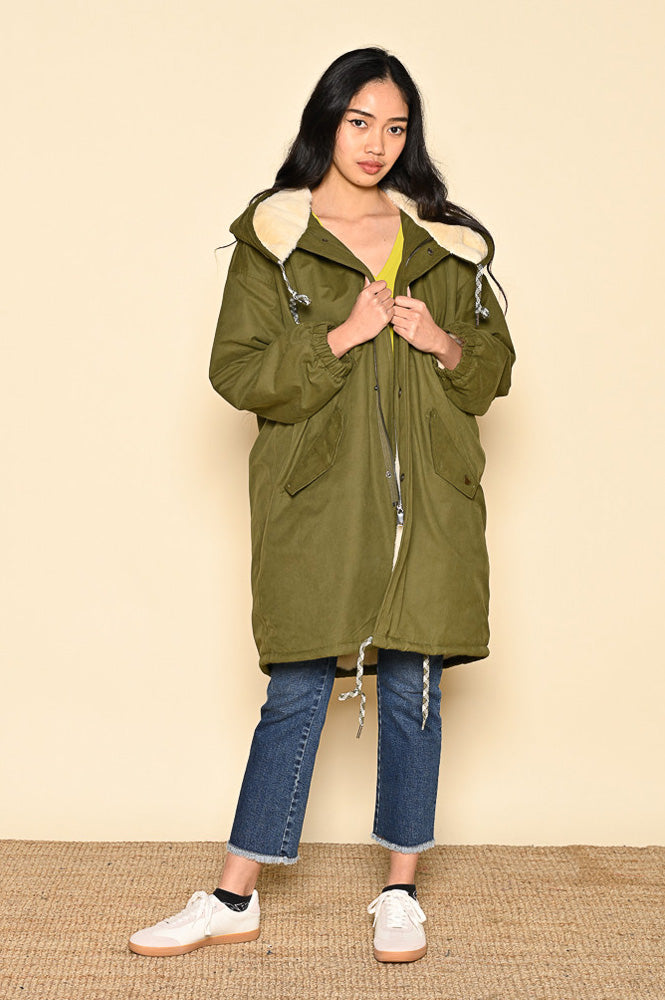 Orfeo Billy Khaki Parka - The Mercantile London