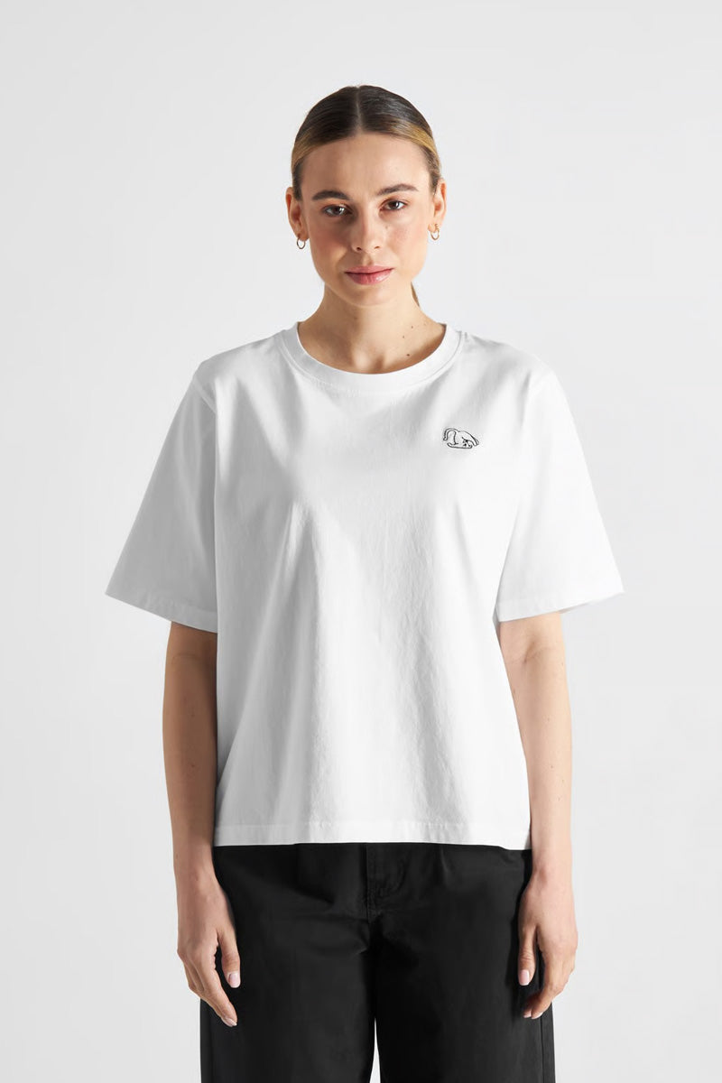 Dedicated Vadstena Cat Pose White T-Shirt - The Mercantile London