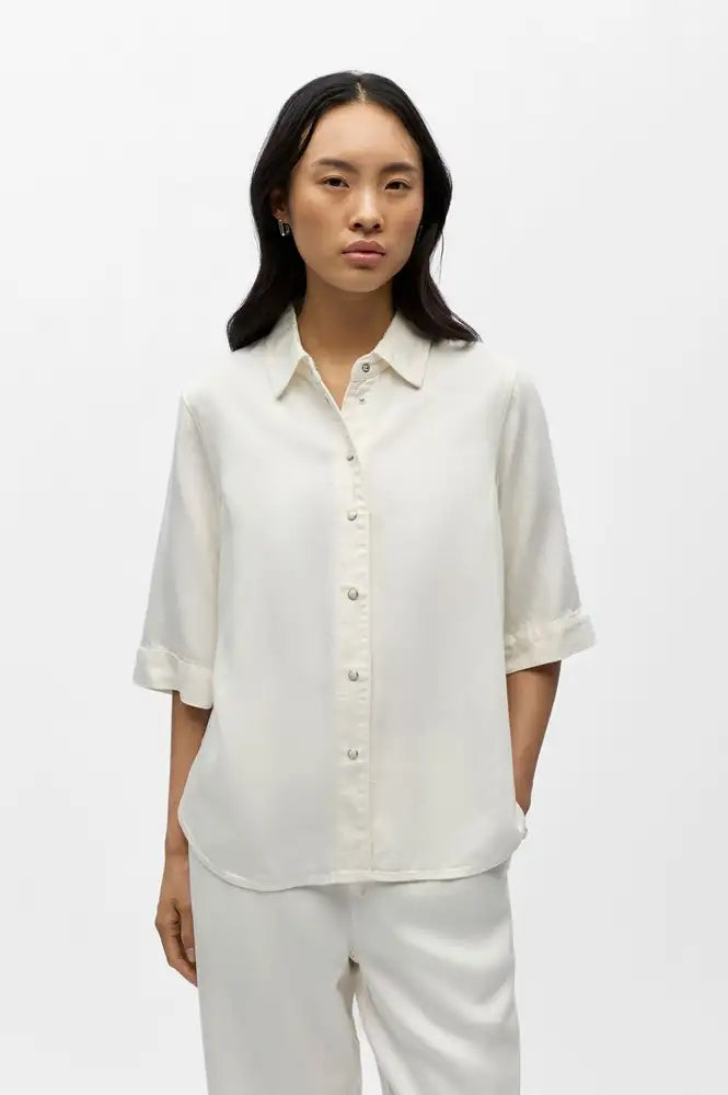 Object Frame Cloud Dancer Denim Shirt - The Mercantile London