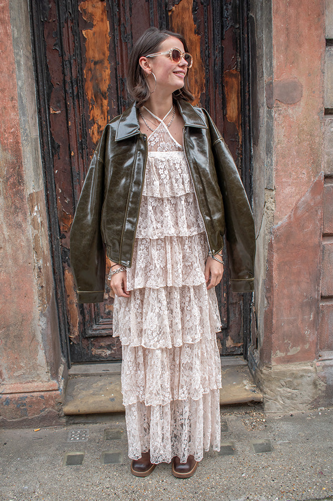 Baum Und Pferdgarten Annelise Lace Tiered Dress - The Mercantile London