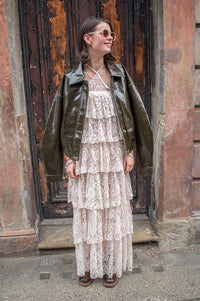 Baum Und Pferdgarten Annelise Lace Tiered Dress - The Mercantile London