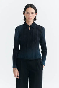 Thinking Mu Whisper Agostina Pleated Top - The Mercantile London