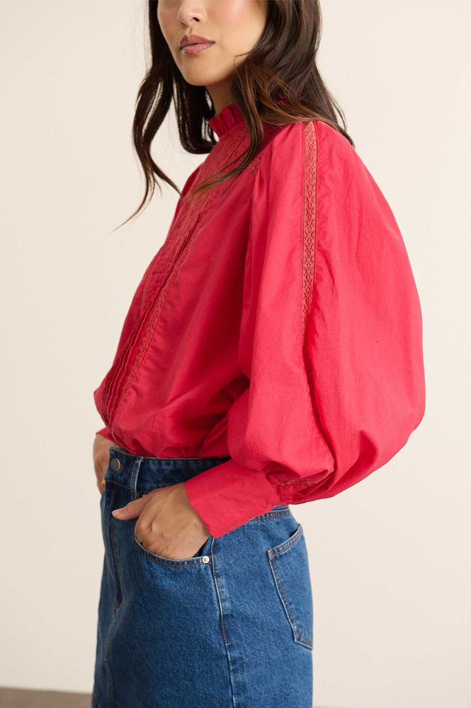 Garance Bella Cherry Red Blouse
