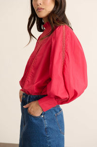 Garance Bella Cherry Red Blouse