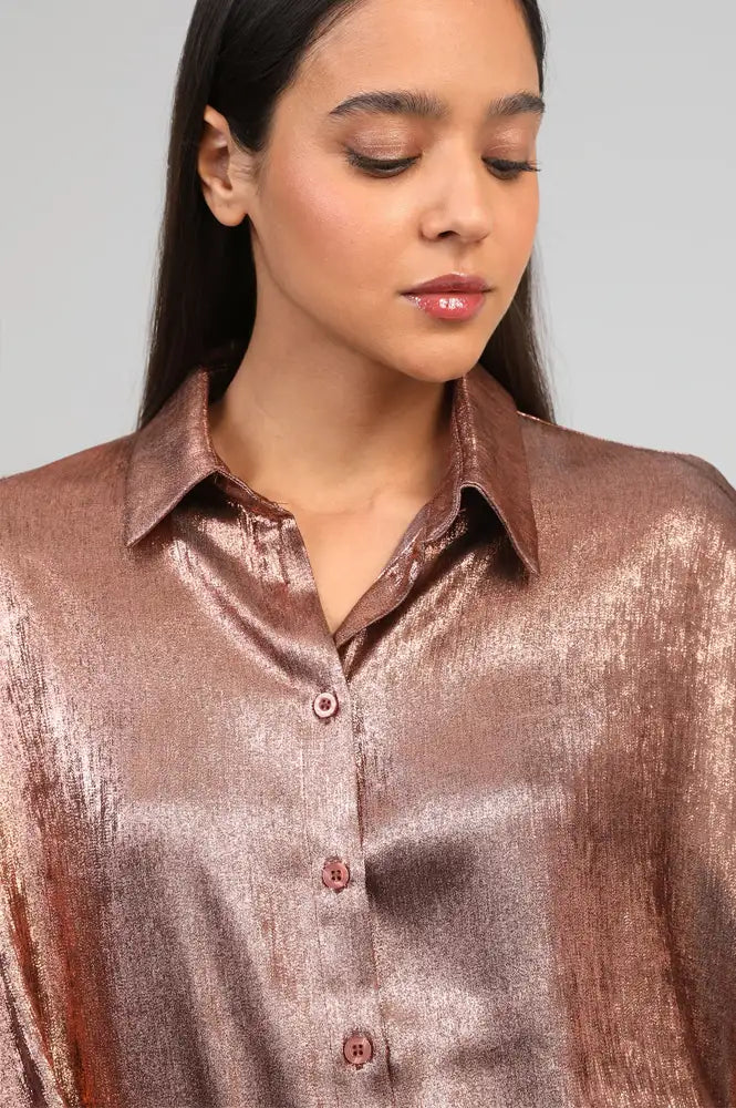 An'ge Amoryna Bronze Shirt - The Mercantile London
