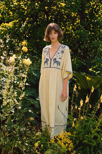 Habiba Polly Vanilla Embroidered Dress
