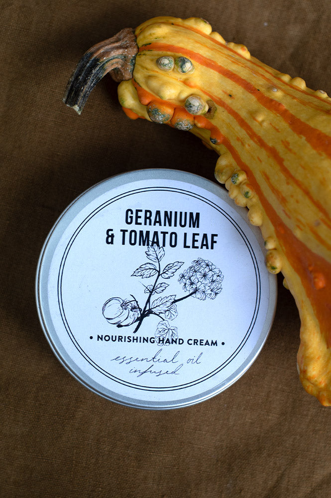 Norfolk Natural Living 100ml Geranium & Tomato Leaf Hand Cream Tin - The Mercantile London