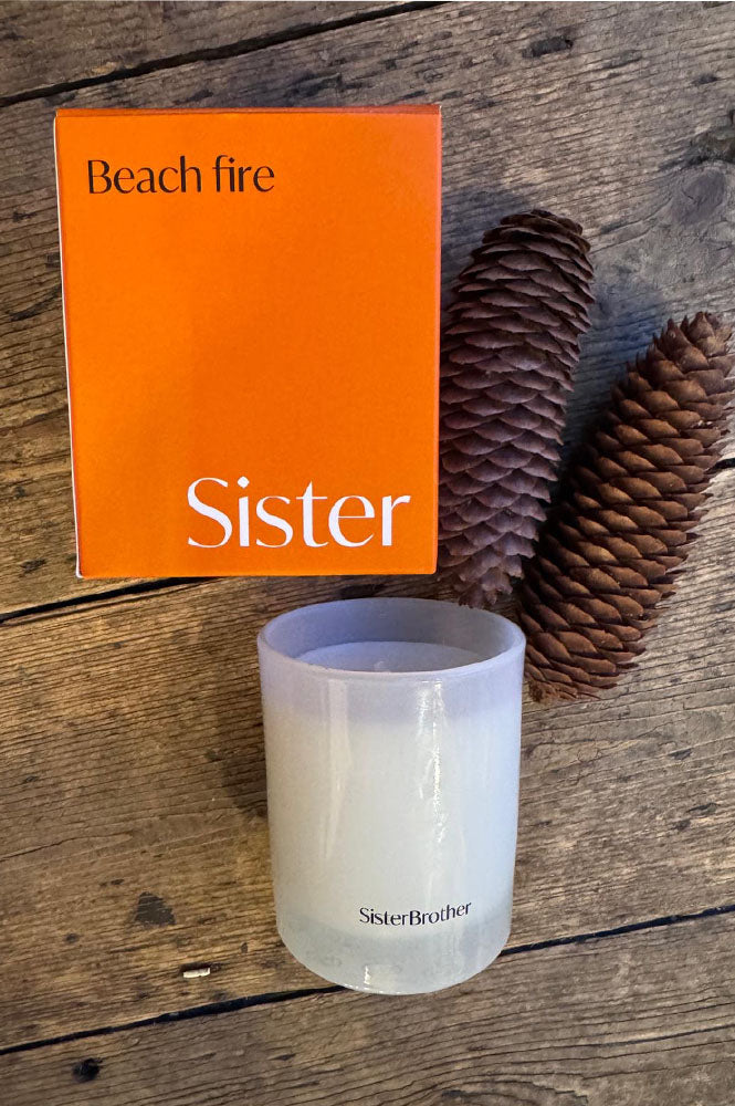 SisterBrother Beach Fire Candle