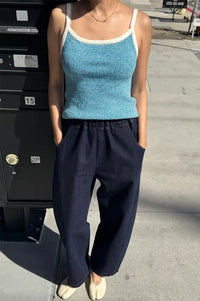 Le Bon Shoppe Lily Blue Stripe Sweater Cami - The Mercantile London